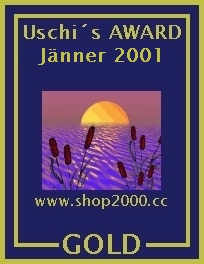 Uschis Gold Award Jänner/2001